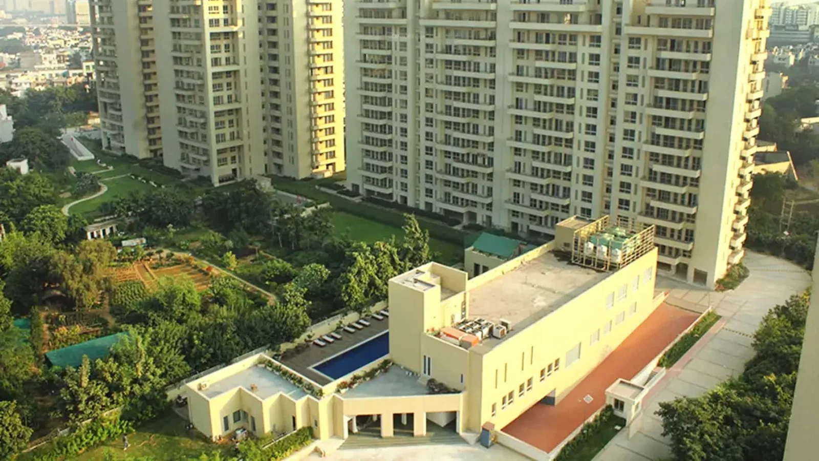 Aerial view of Sector 25, Gurugram