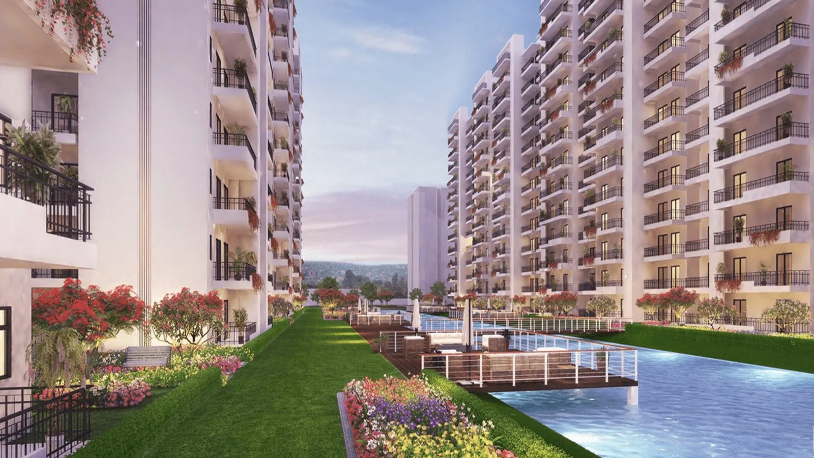 Aerial view of Sector 32A, Gurugram