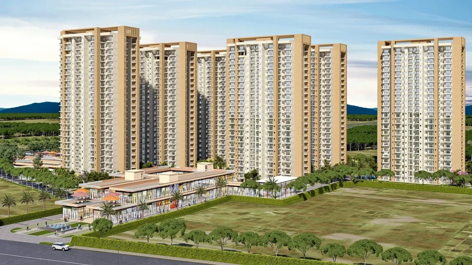 Aerial view of Sector 35, Gurugram