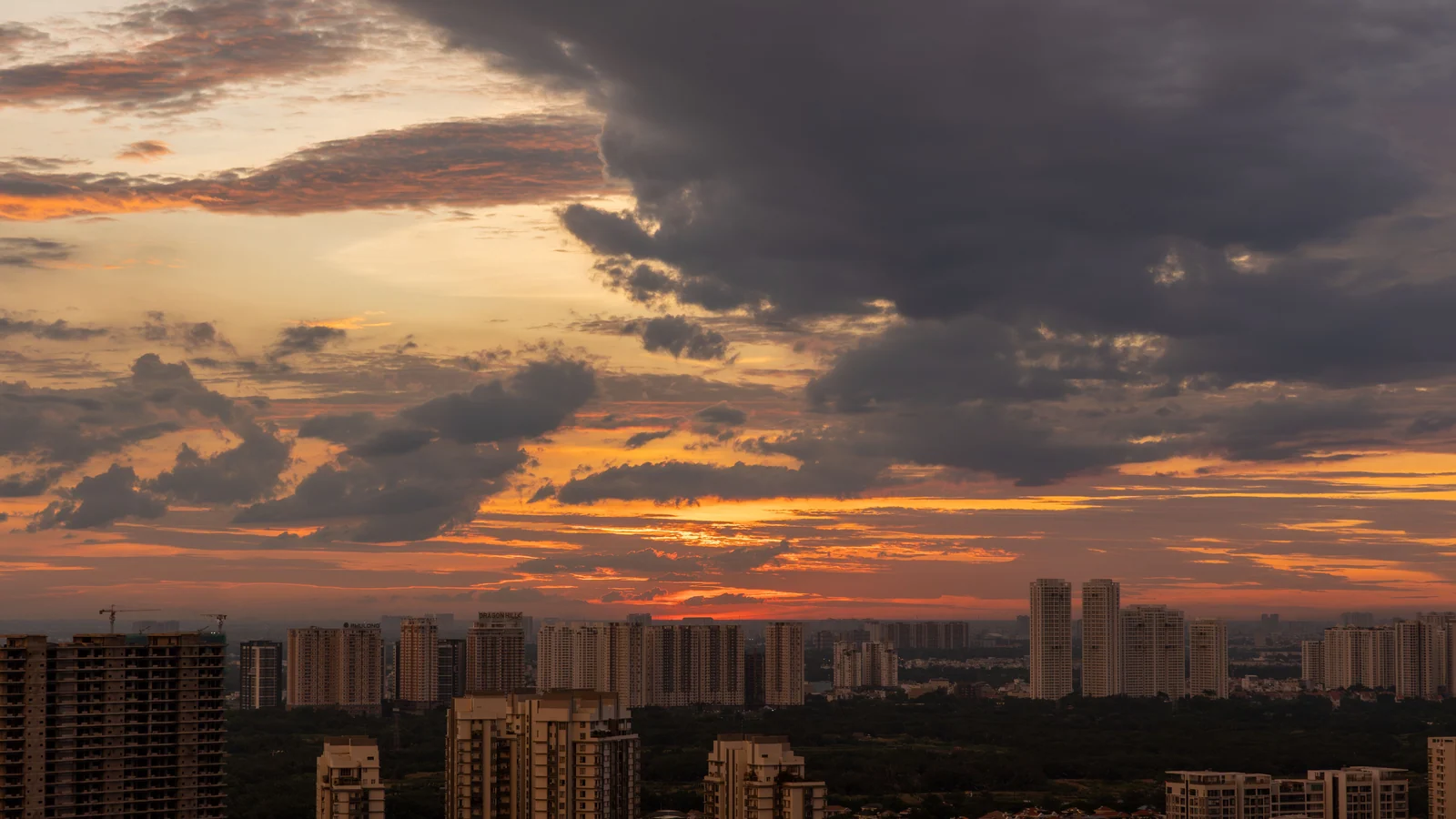 Aerial view of Sector 42, Gurugram