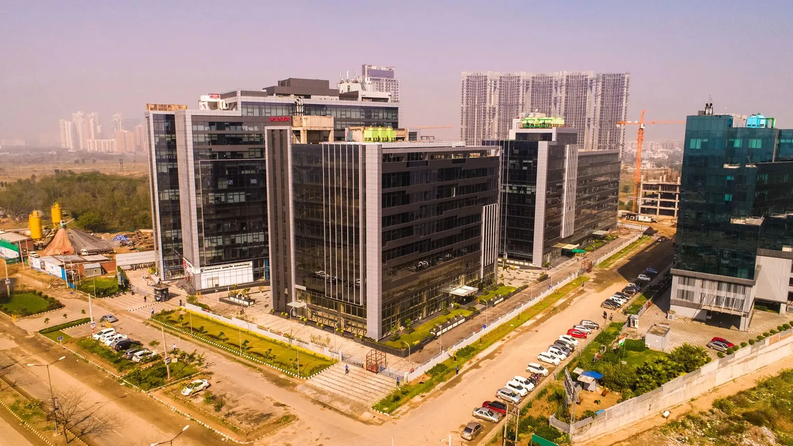 Aerial view of Sector 58, Gurugram