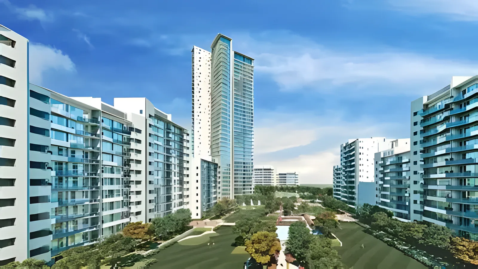 Aerial view of Sector 60, Gurugram