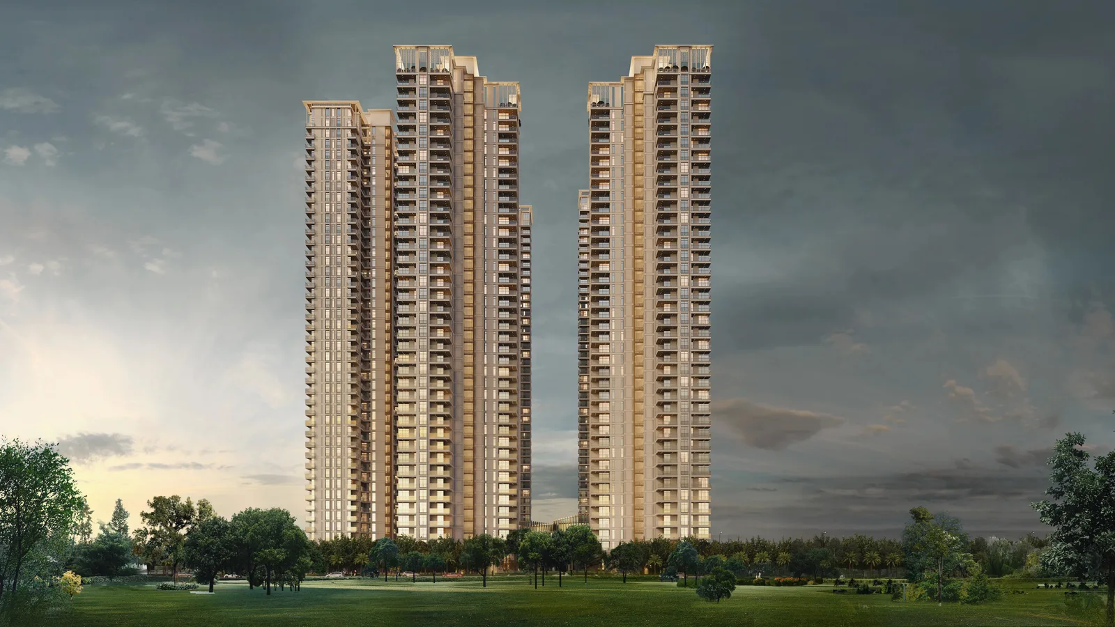 Aerial view of Sector 63A, Gurugram
