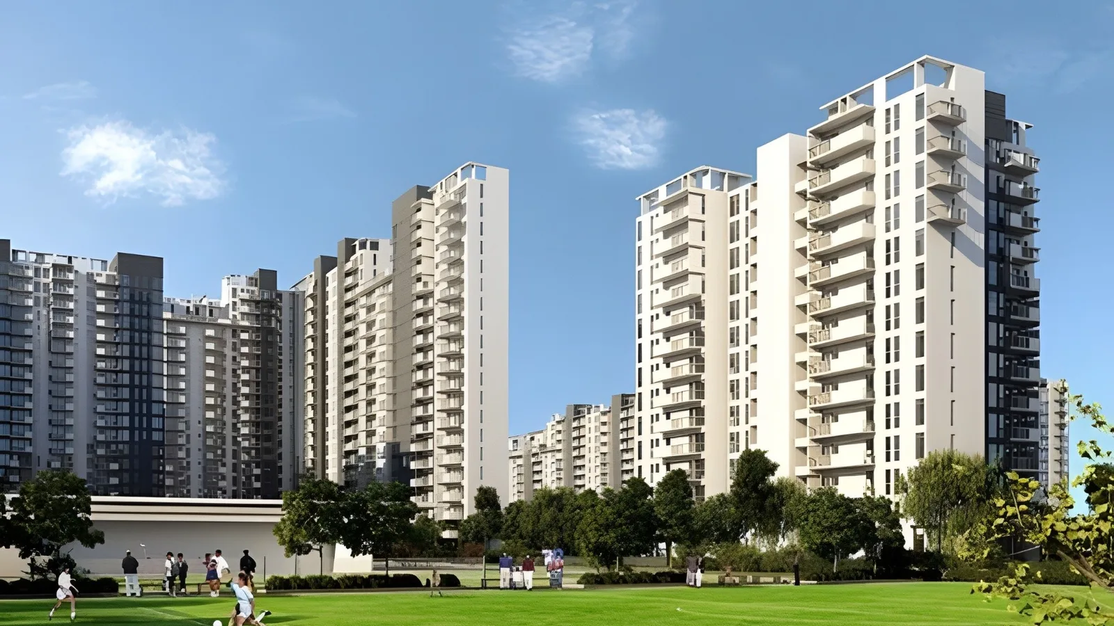 Aerial view of Sector 67A, Gurugram