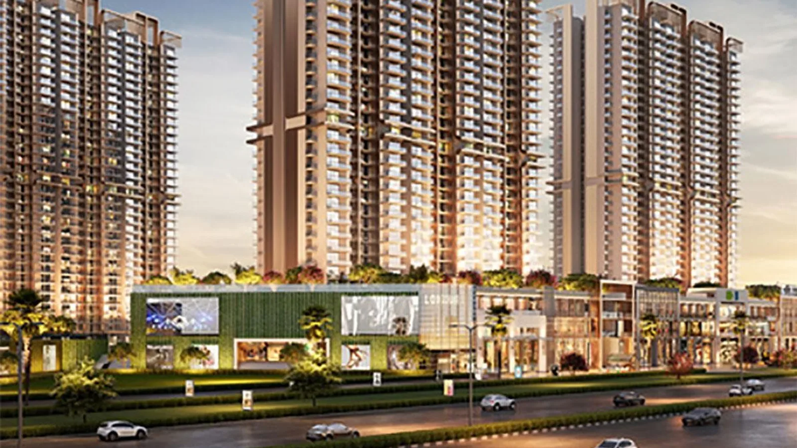 Aerial view of Sector 73, Gurugram