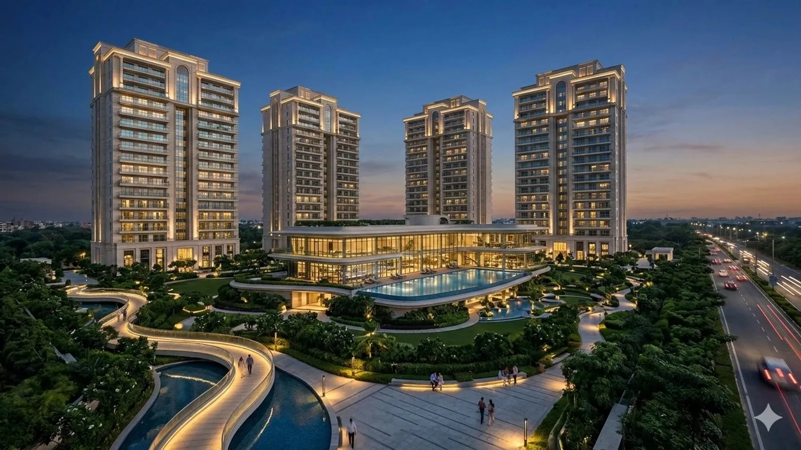 Aerial view of Sector 75A, Gurugram