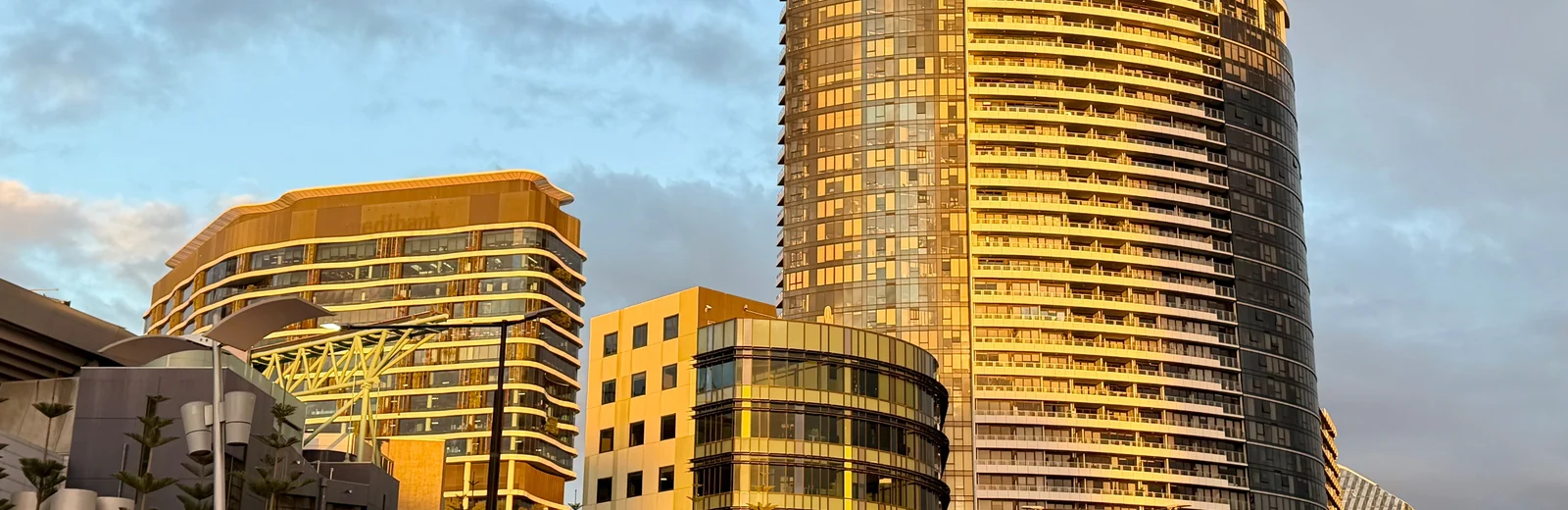 Skyline of Sector 95B, Gurugram at golden hour