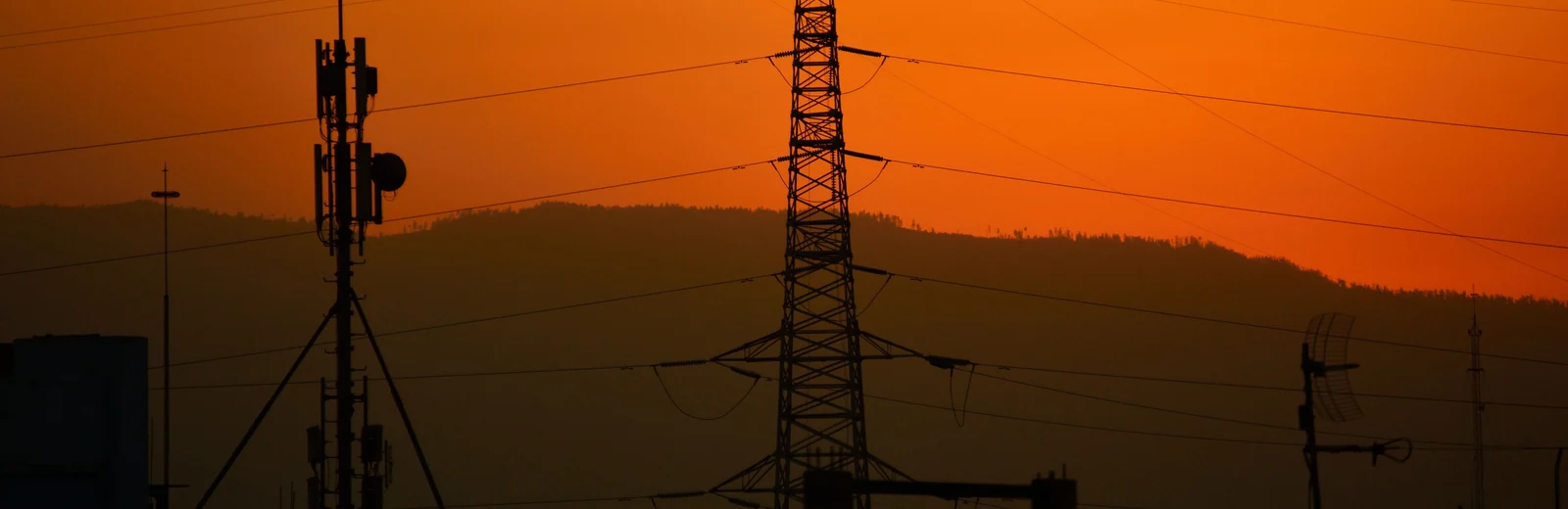 Skyline of Deen Dayal Nagar, Gwalior at golden hour