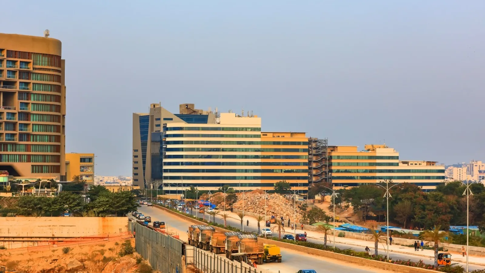 Aerial view of Attapur, Hyderabad