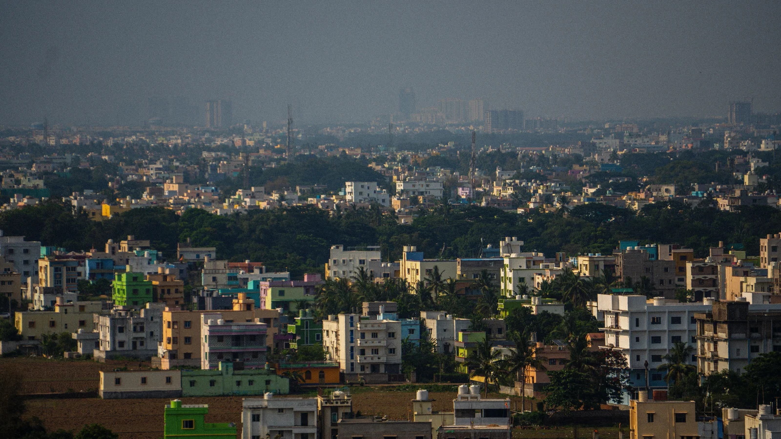 Aerial view of Boduppal, Hyderabad
