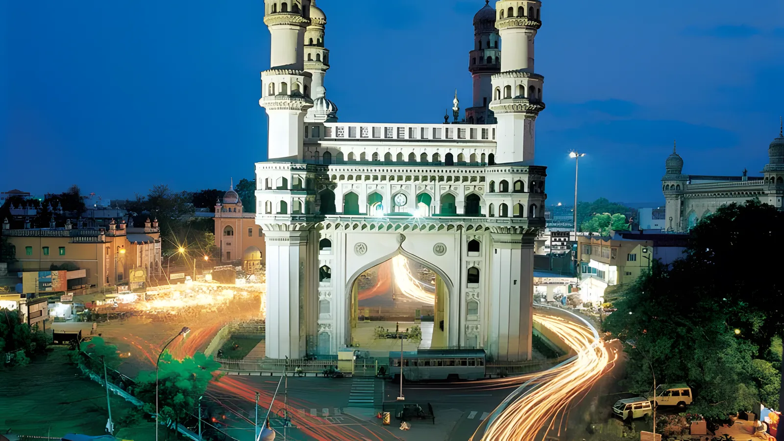 Aerial view of Charminar belt, Hyderabad