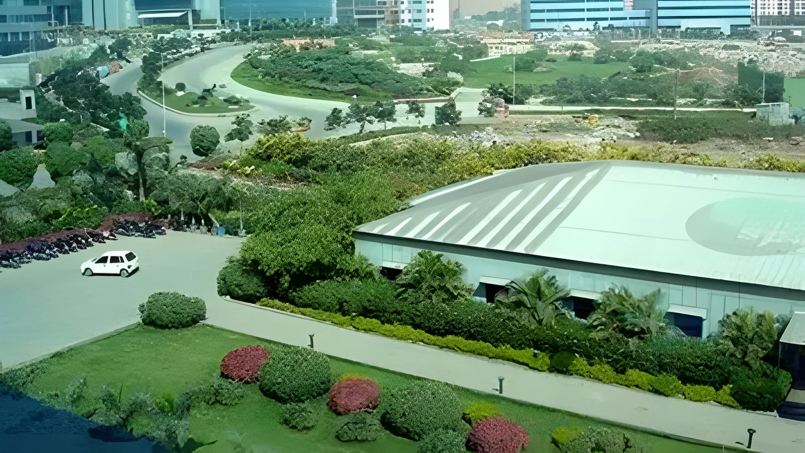 Aerial view of Secunderabad belt, Hyderabad