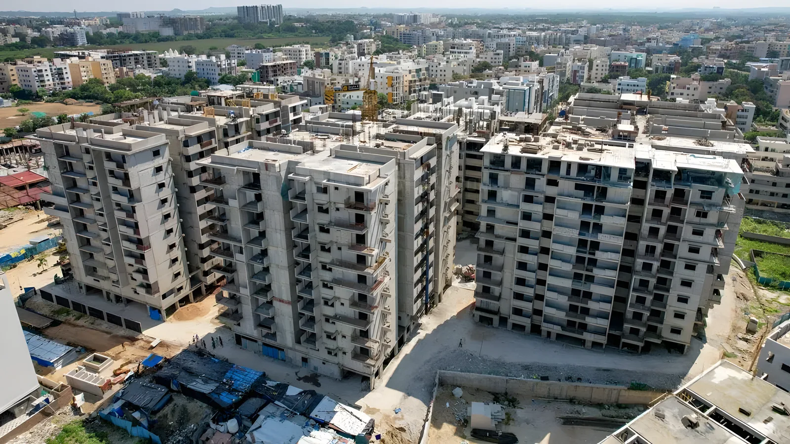 Aerial view of Suchitra, Hyderabad