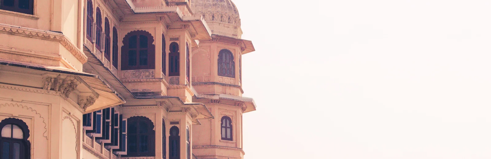 Skyline of Nehru Nagar, Indore at golden hour