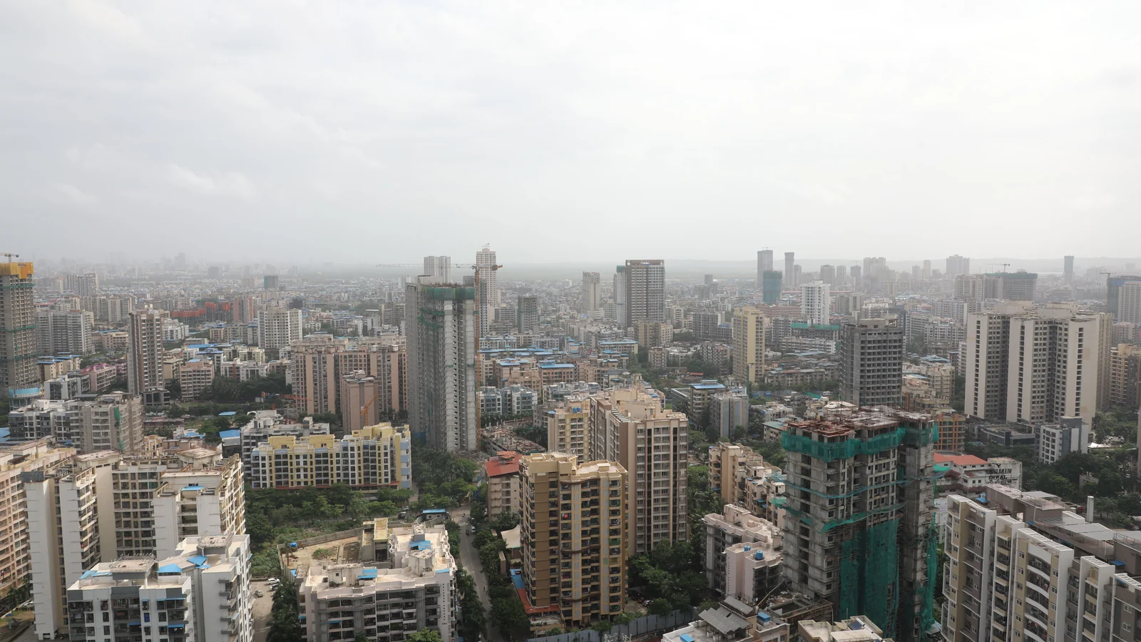 Aerial view of Pardesipura, Indore