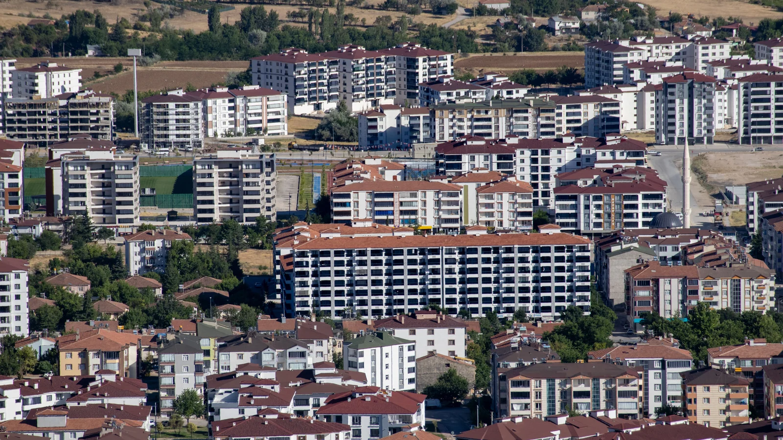 Aerial view of Purva Colony, Jabalpur