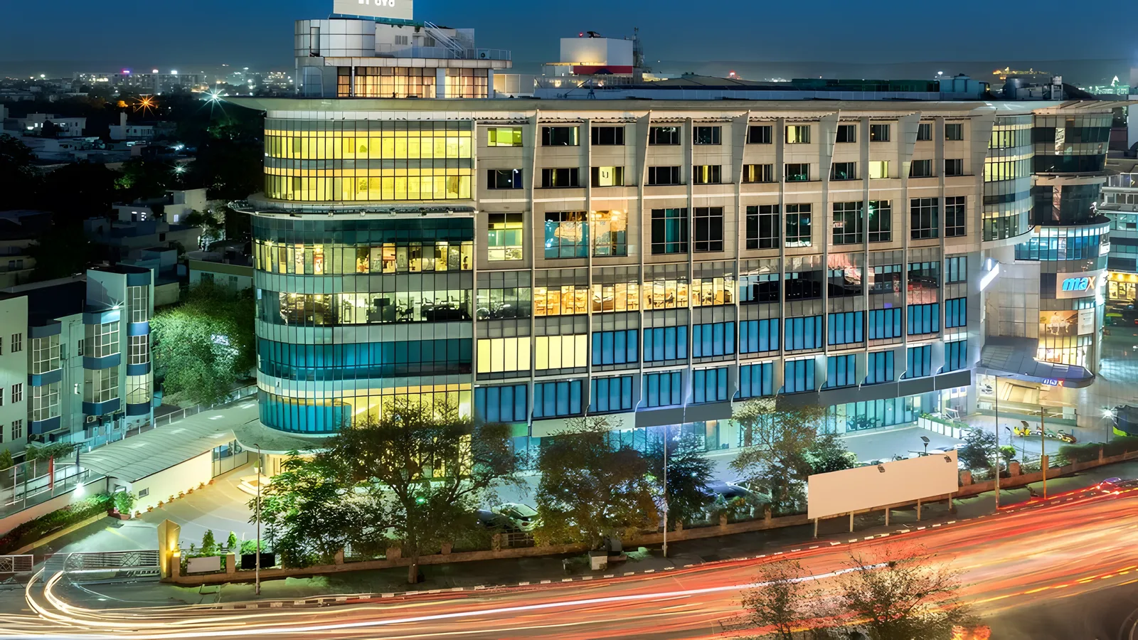 Aerial view of C-Scheme, Jaipur