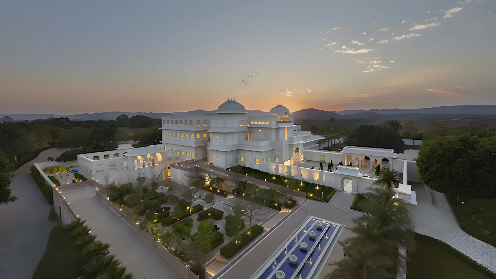 Aerial view of Jamwa Ramgarh, Jaipur