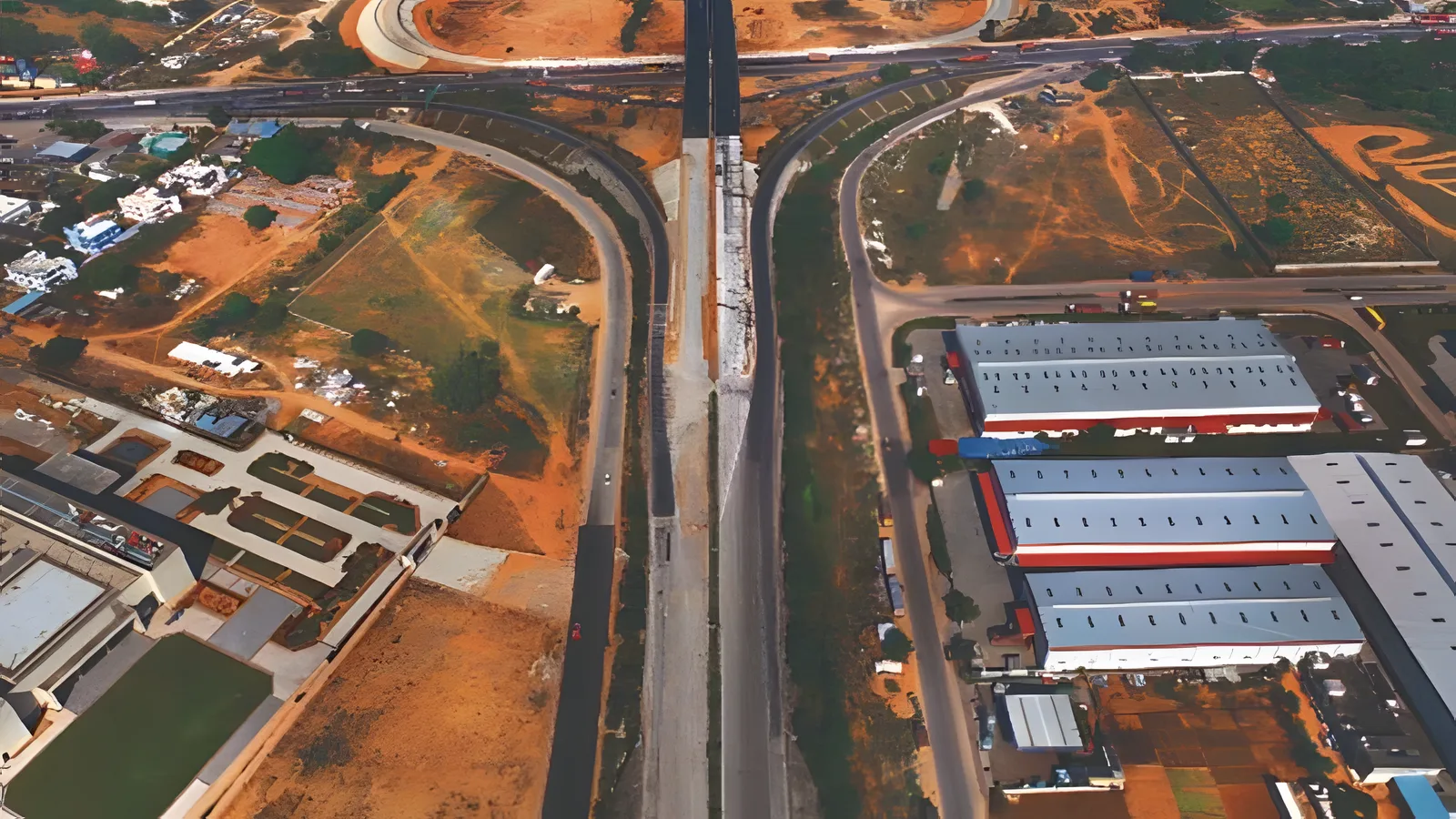 Aerial view of Mahalan Ajmer Road, Jaipur