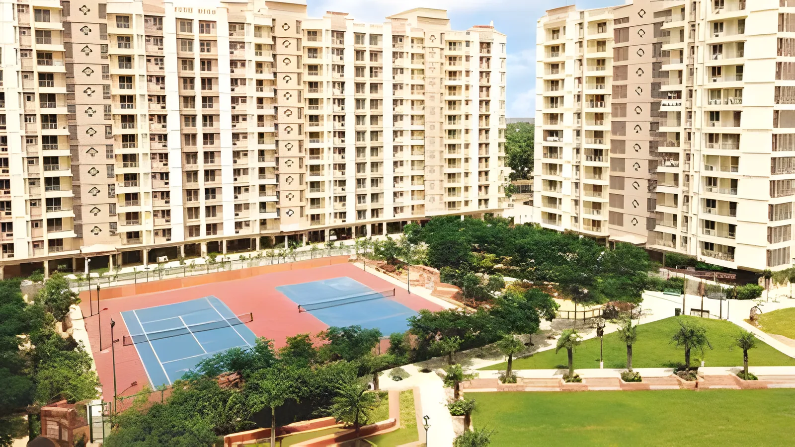 Aerial view of Malviya Nagar, Jaipur