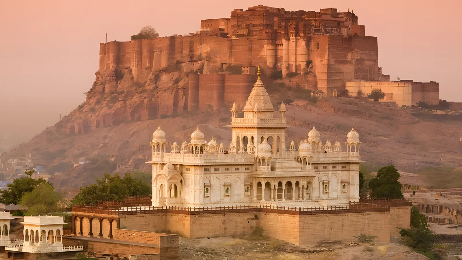 Aerial view of Mangarh Khokhawala, Jaipur