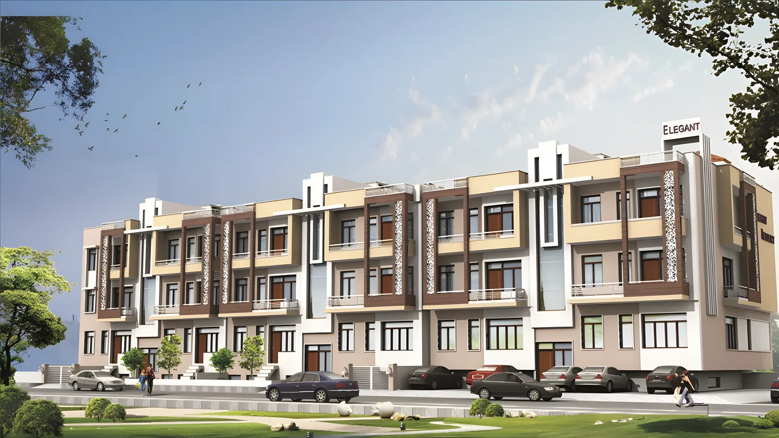 Aerial view of Nirman Nagar, Jaipur