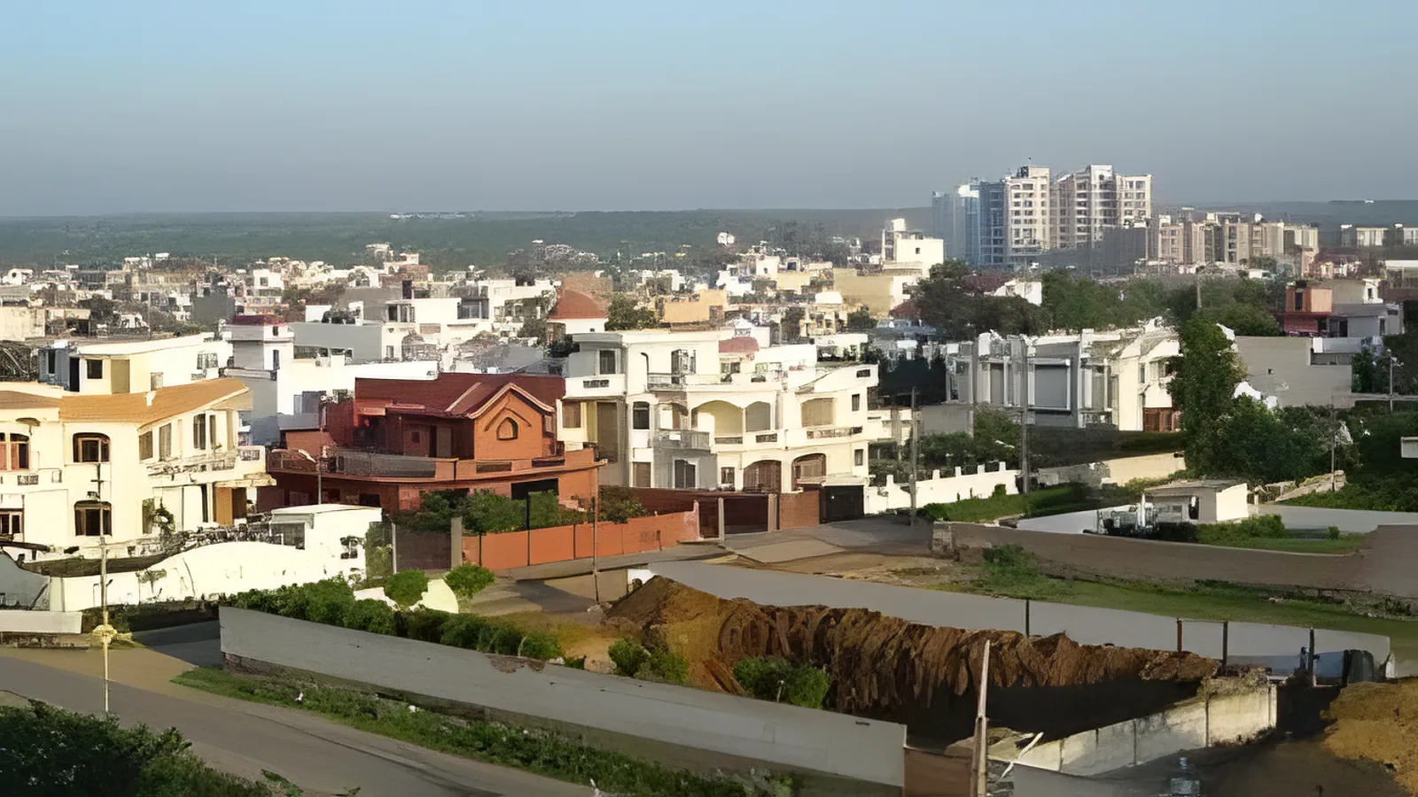 Aerial view of Prempura, Jaipur