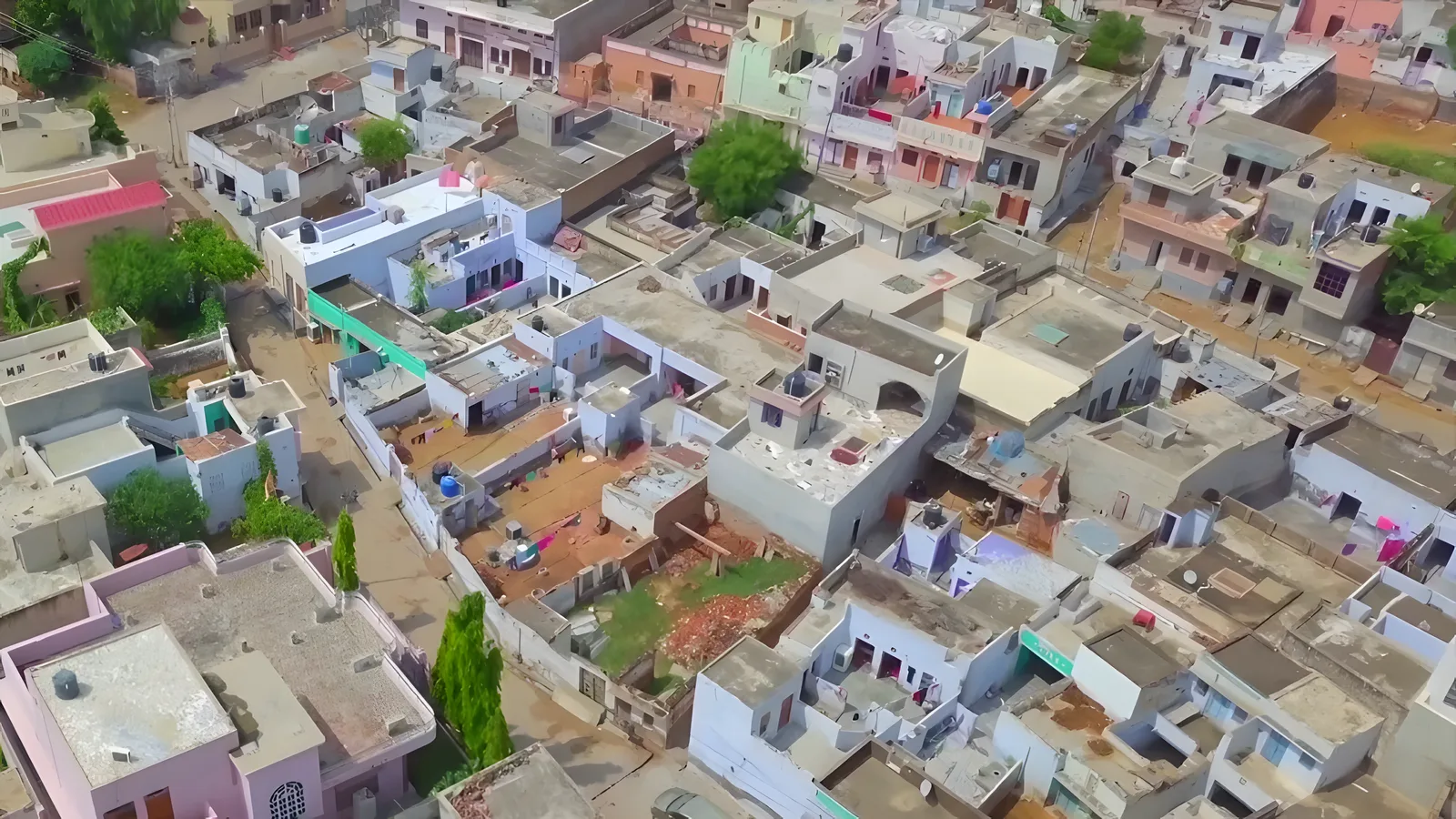 Aerial view of Ramsinghpura, Jaipur