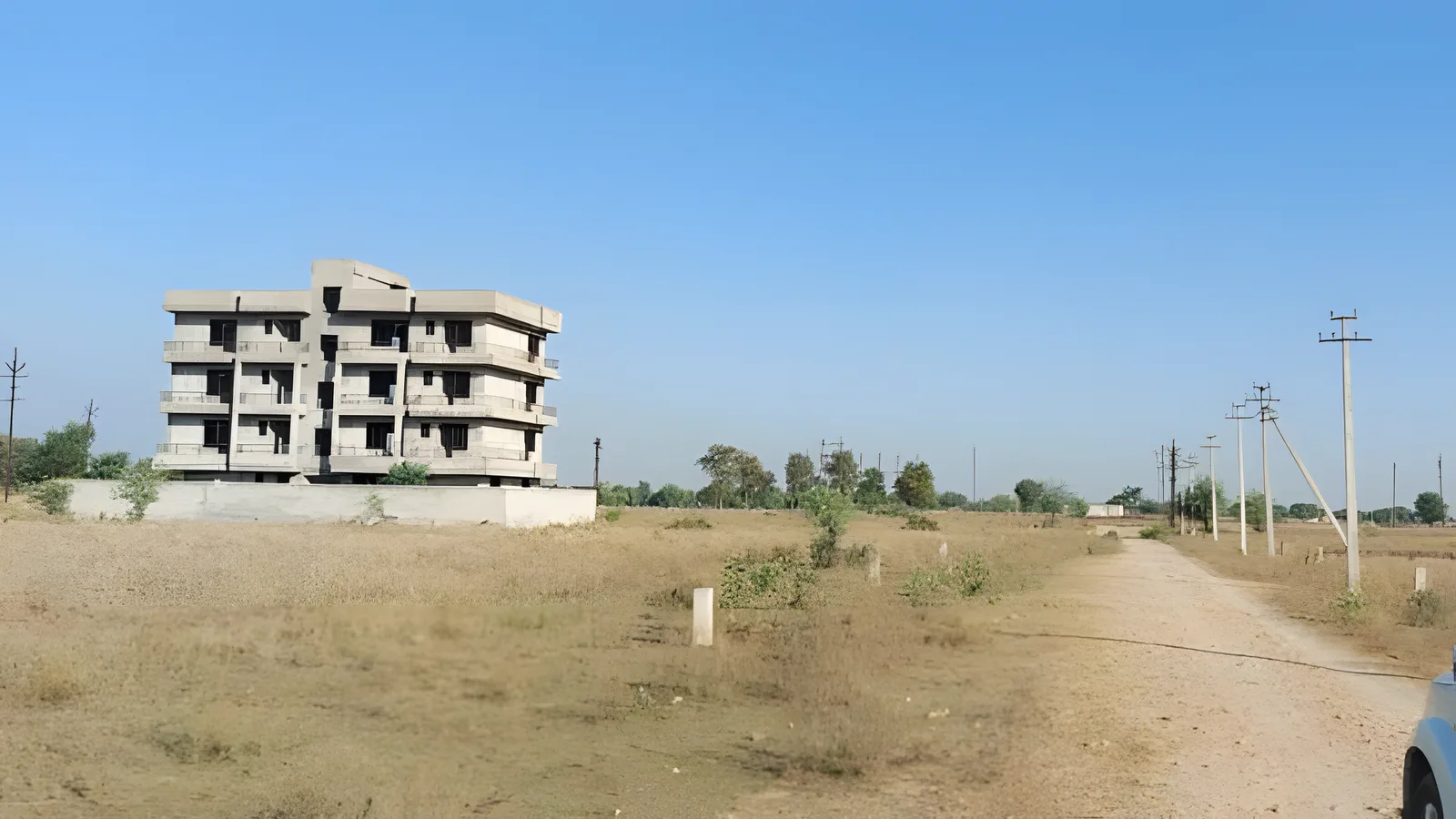 Aerial view of Renwal Phagi Road, Jaipur