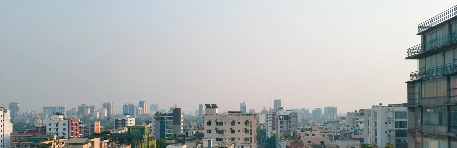 Skyline of Brij Nagar, Jalandhar at golden hour