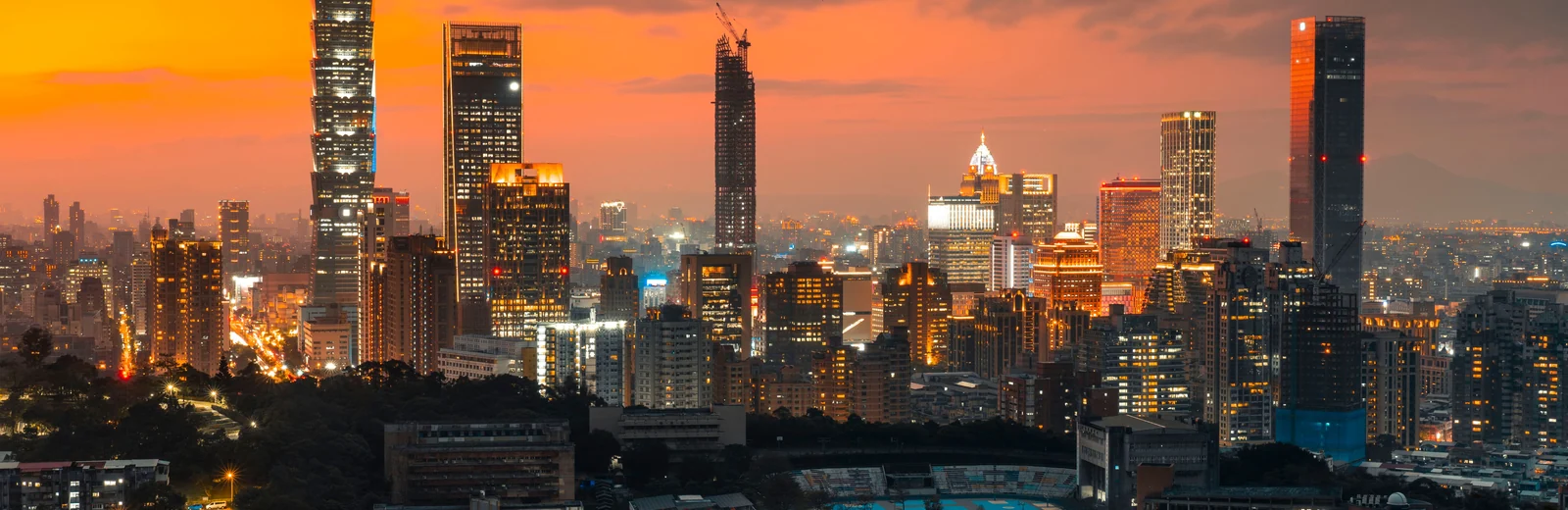Skyline of Shankarpura, Jalandhar at golden hour
