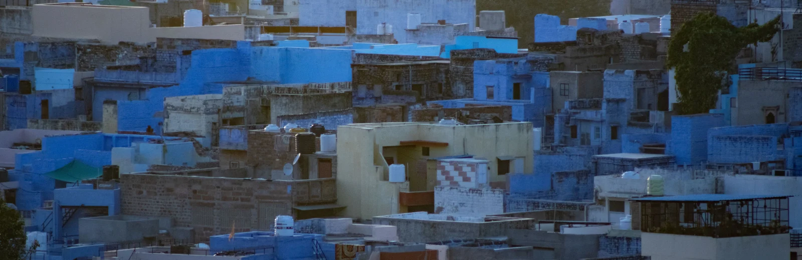 Skyline of Bal Samand, Jodhpur at golden hour