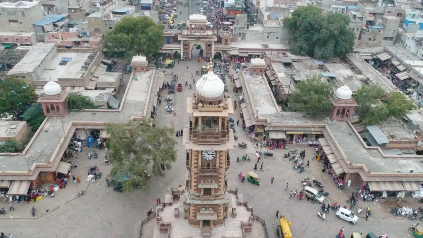 Aerial view of Dargah Chowk, Jodhpur