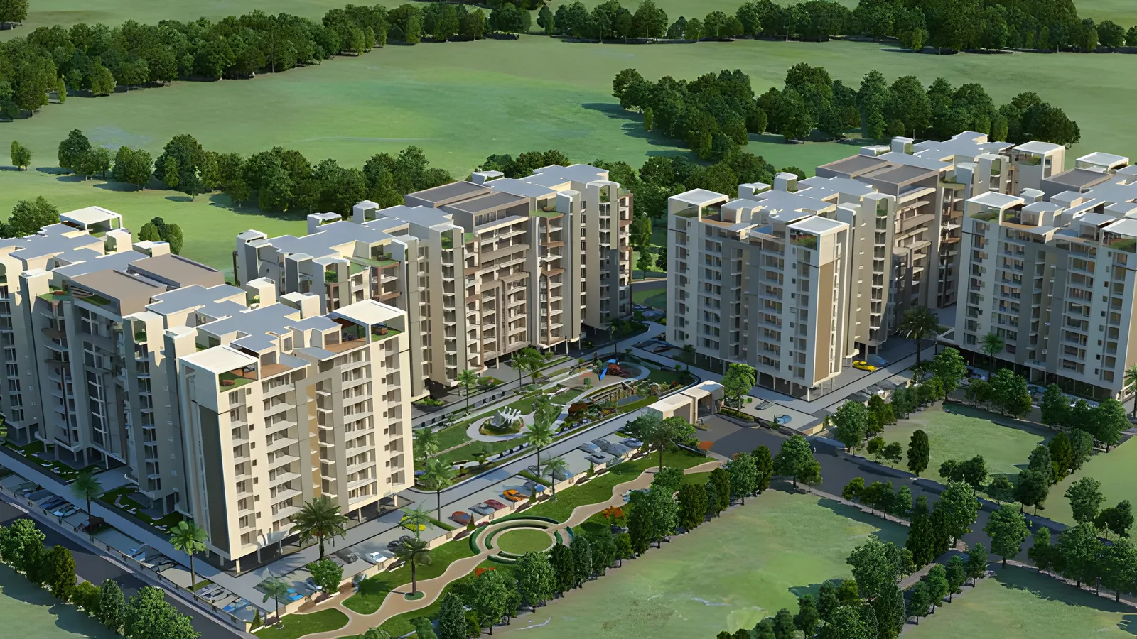 Aerial view of Kamla Nehru Nagar, Jodhpur
