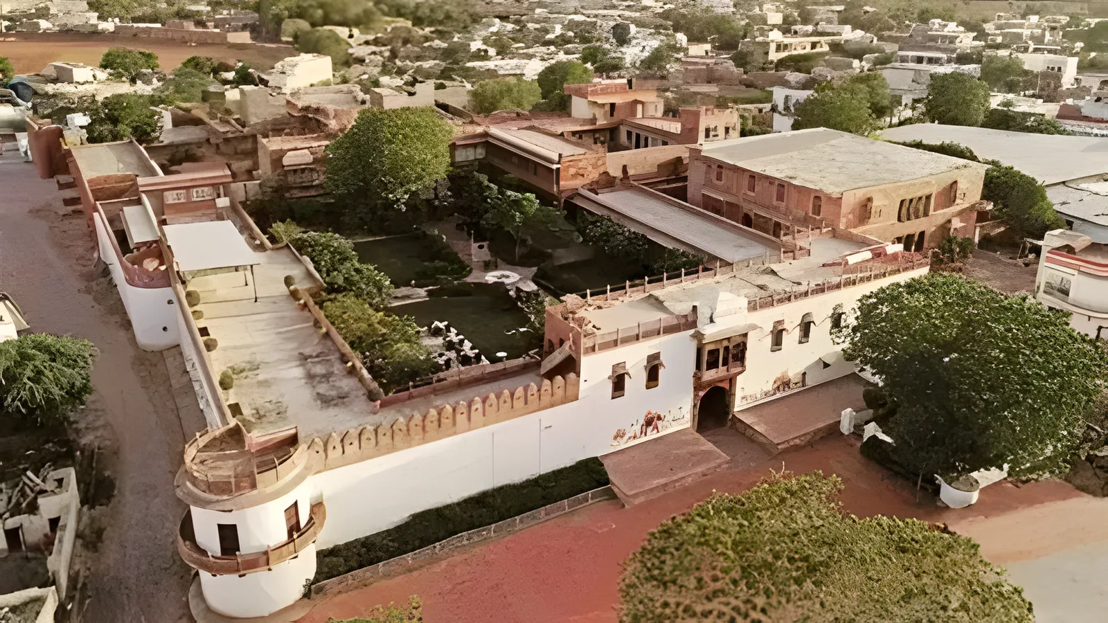 Aerial view of Paharganj Colony, Jodhpur