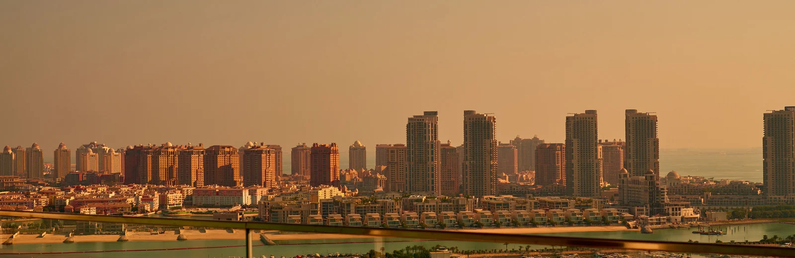 Skyline of Parihar Nagar, Jodhpur at golden hour