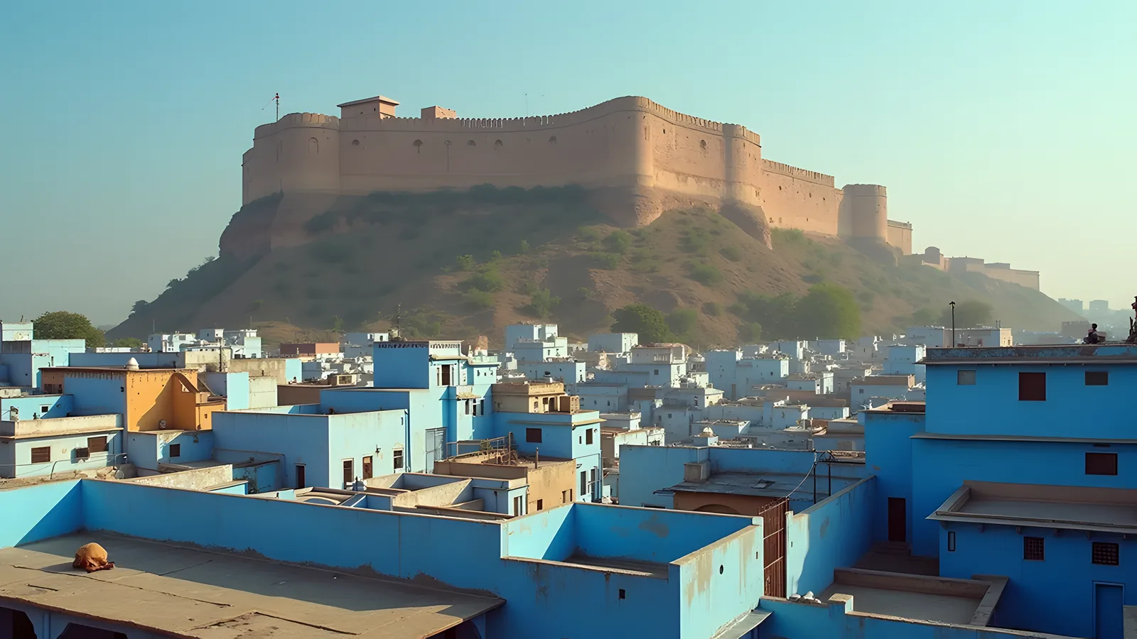 Aerial view of Parihar Nagar, Jodhpur