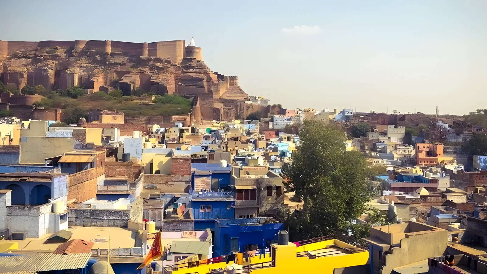 Aerial view of Tilak Nagar, Jodhpur