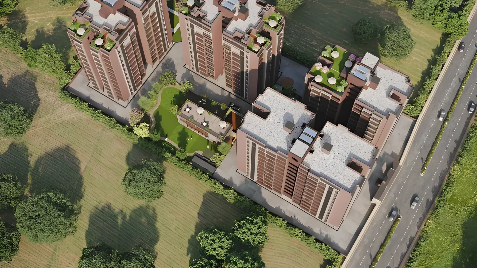 Aerial view of Vivekanand Colony, Jodhpur