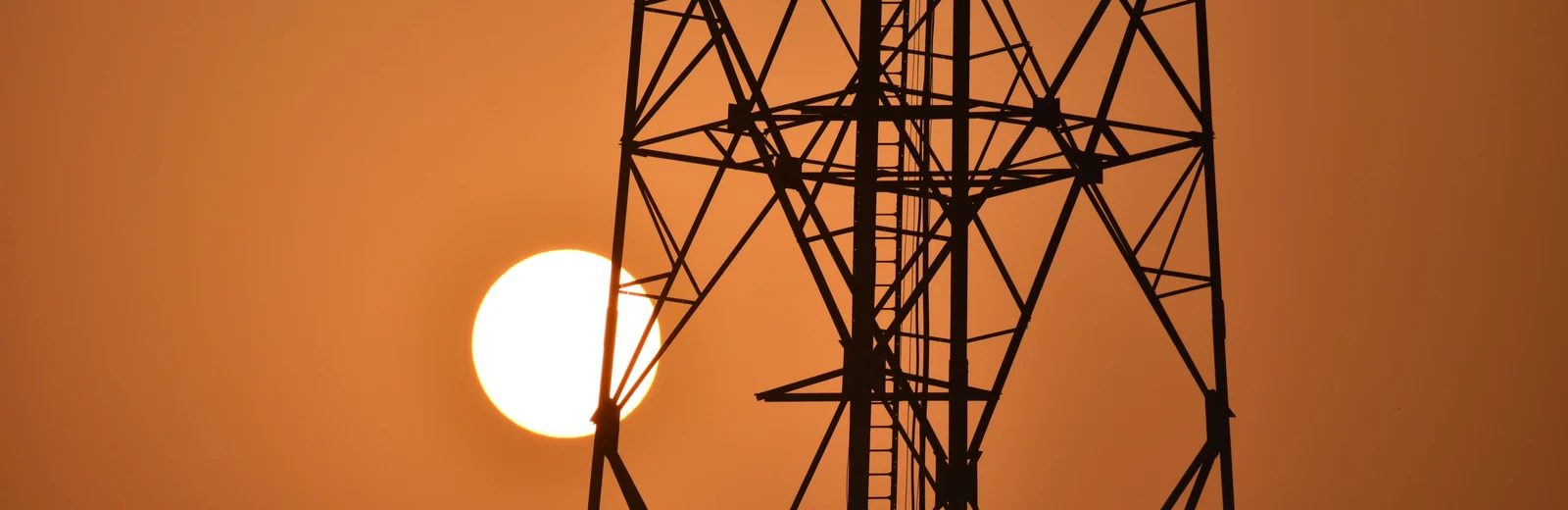 Skyline of Badli Purwa, Kanpur at golden hour