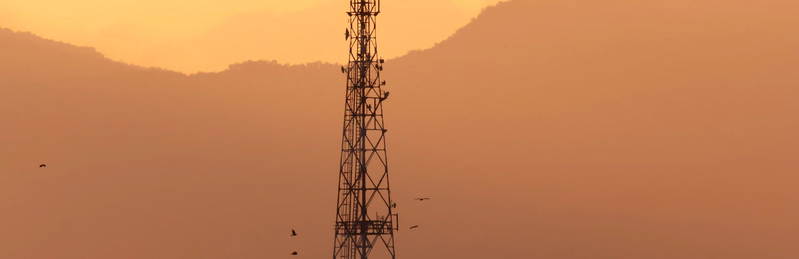 Skyline of Gambhir Pur, Kanpur at golden hour