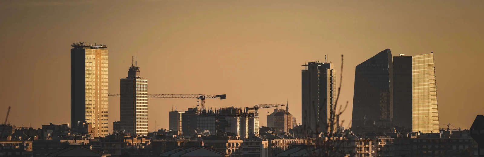 Skyline of Golaghat, Kanpur at golden hour