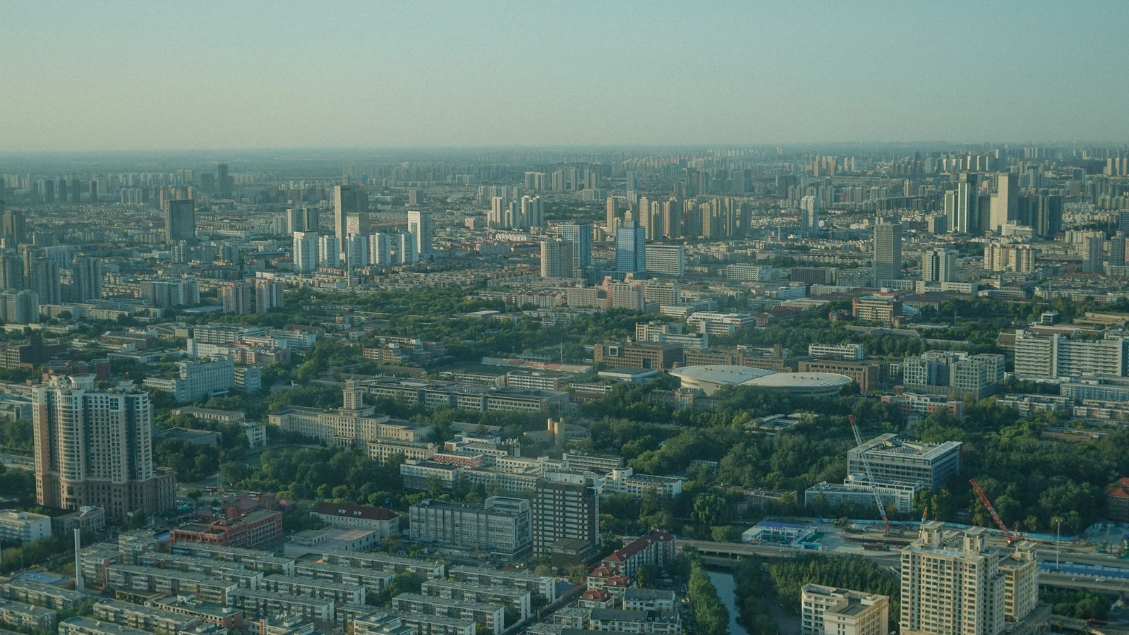 Aerial view of Purwa Mirzapur, Kanpur