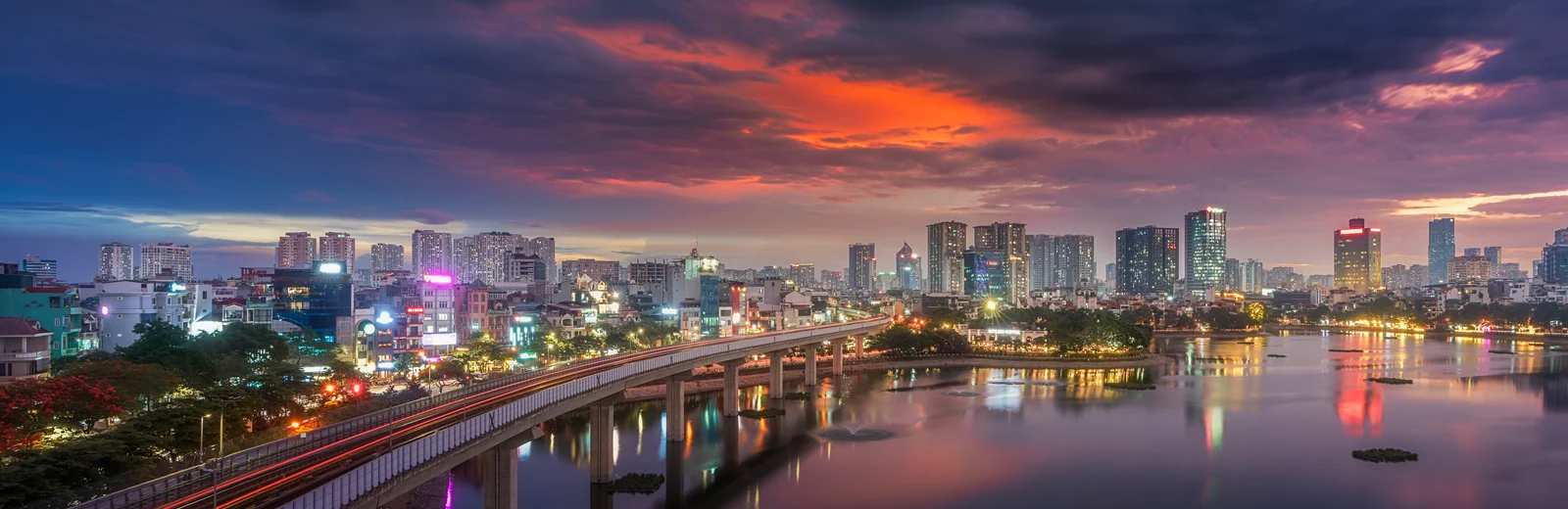 Skyline of Manermala, Kolhapur at golden hour