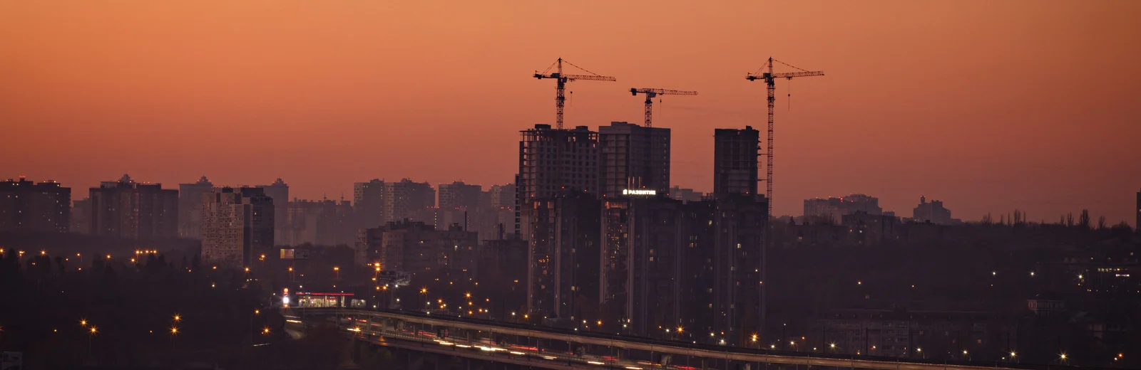 Skyline of Nagaon, Kolhapur at golden hour