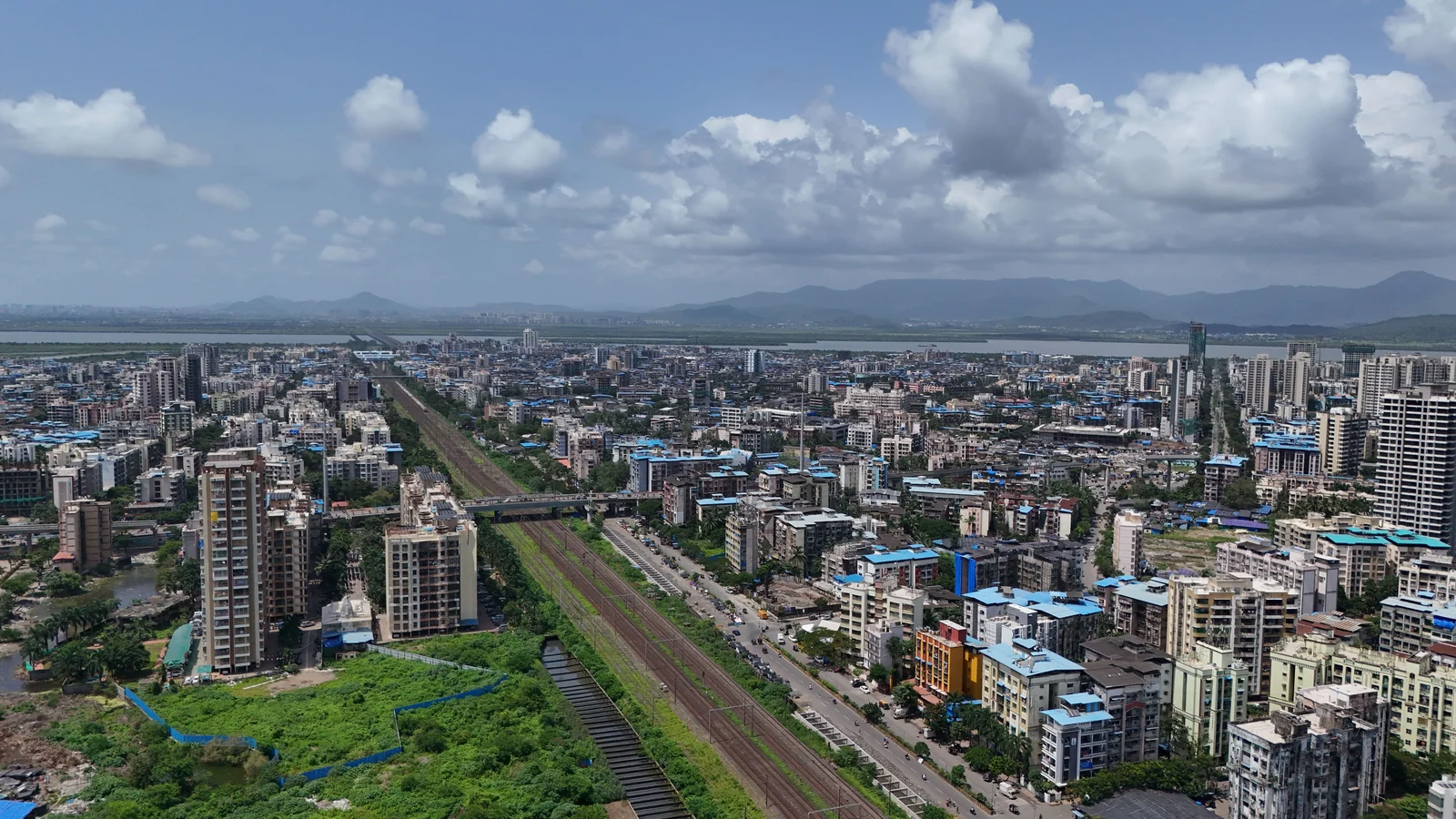 Aerial view of Warange, Kolhapur
