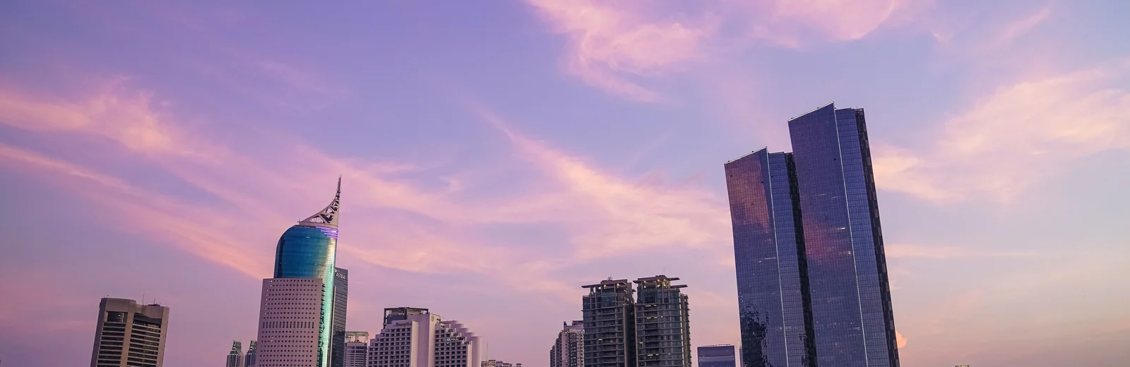 Skyline of Batanagar, Kolkata at golden hour