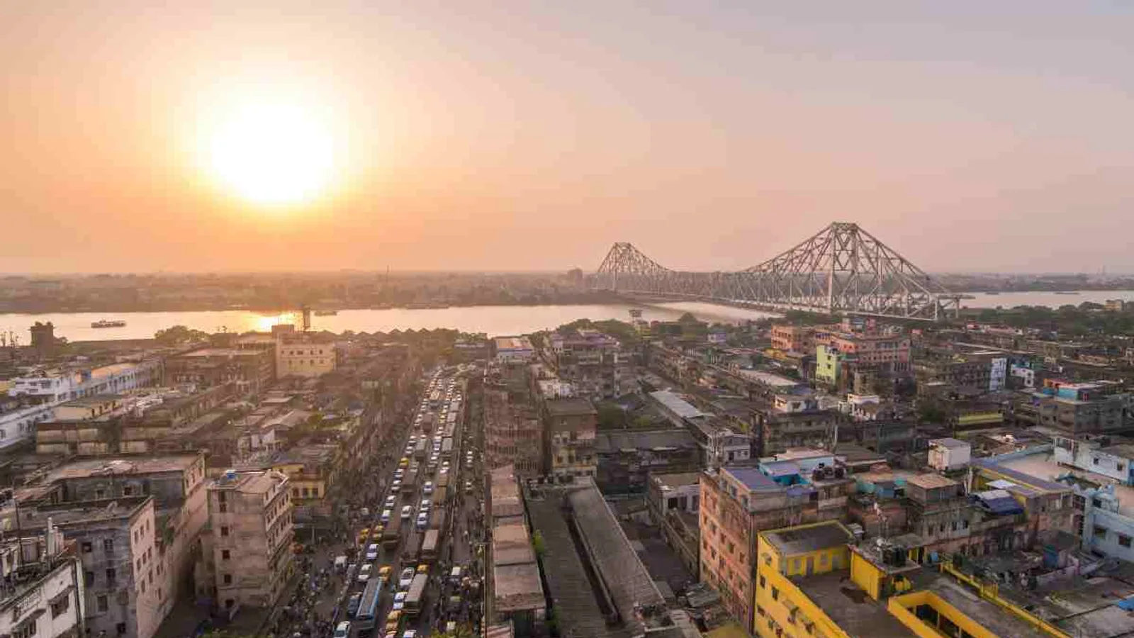 Aerial view of Dhulagori, Kolkata