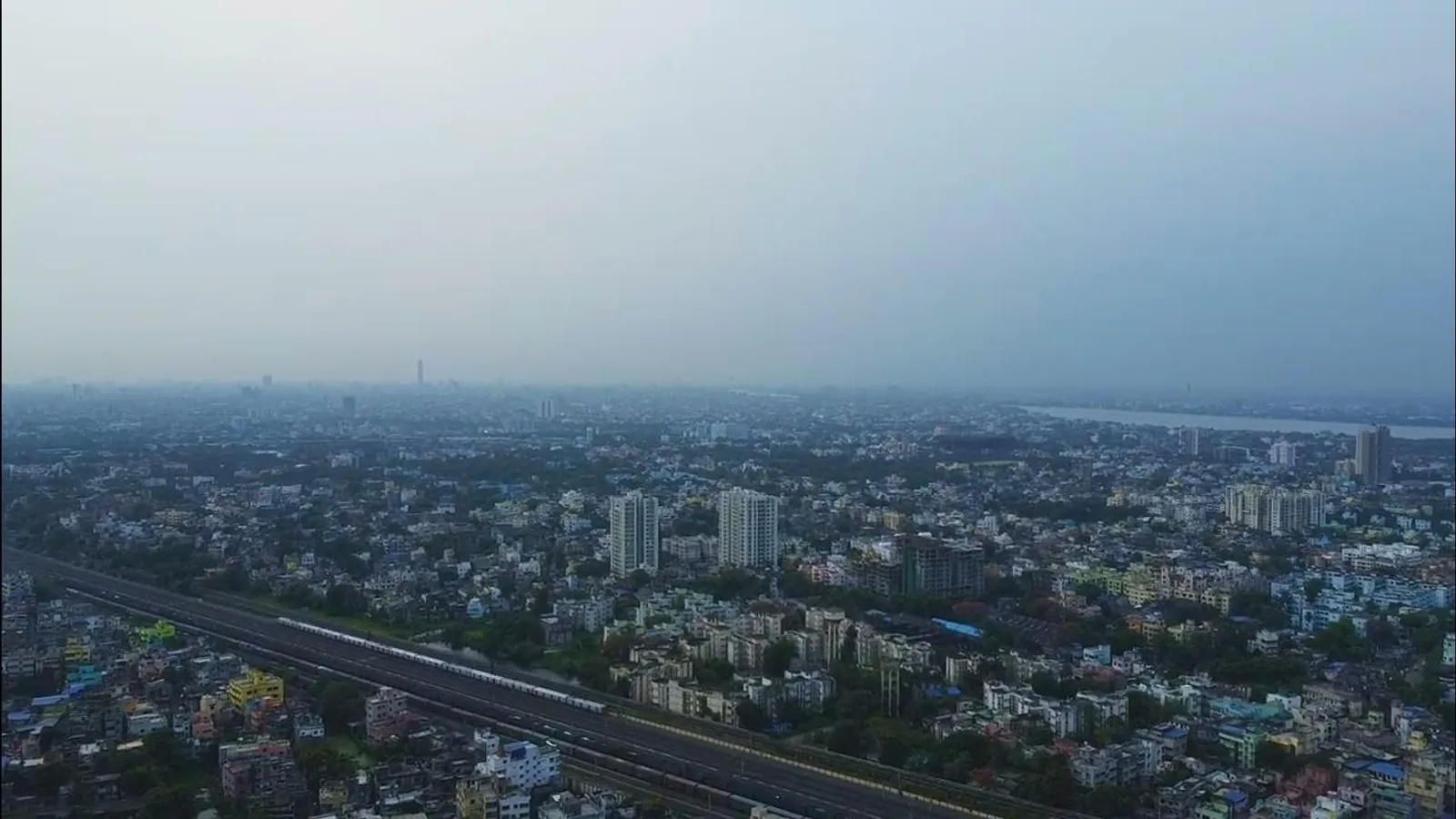 Aerial view of Dum Dum, Kolkata