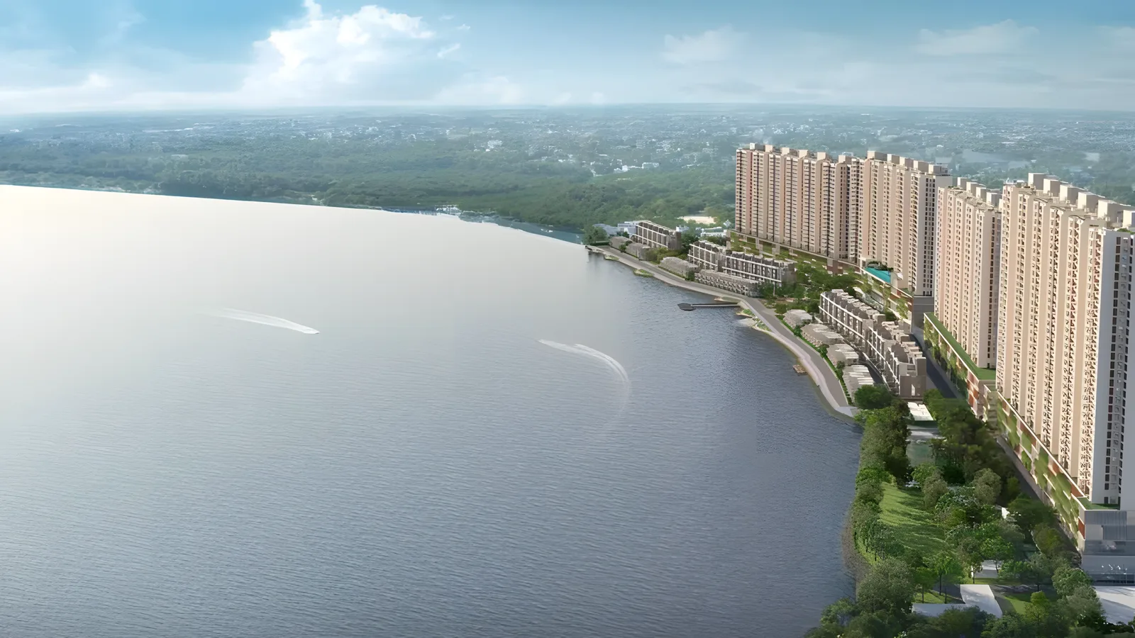 Aerial view of Maheshtala, Kolkata